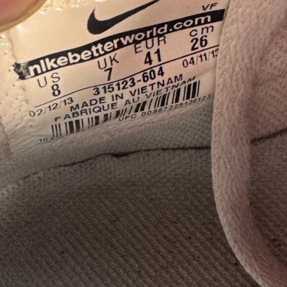 Size‎ 8 - Nike Air Force 1 '07 Mid Mens Fusion Red Sneakers Shoes 315123-604 - Picture 8 of 11